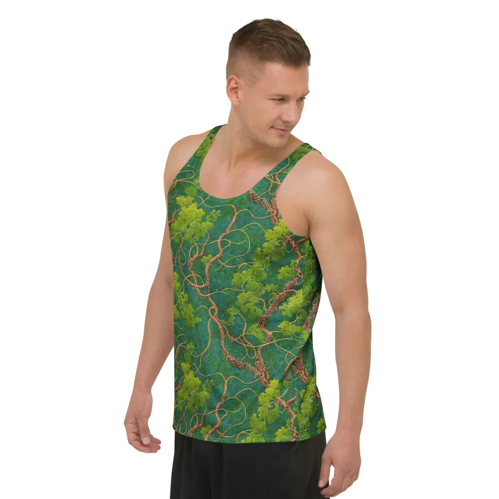 Emerald Tangle on Men's Tank Top — Left Front
