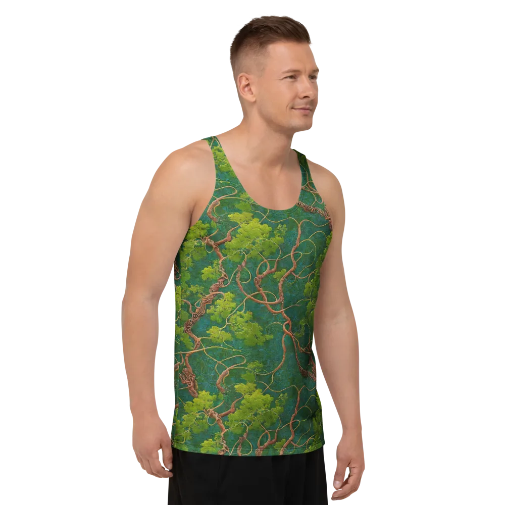 Emerald Tangle on Men's Tank Top — Right Front