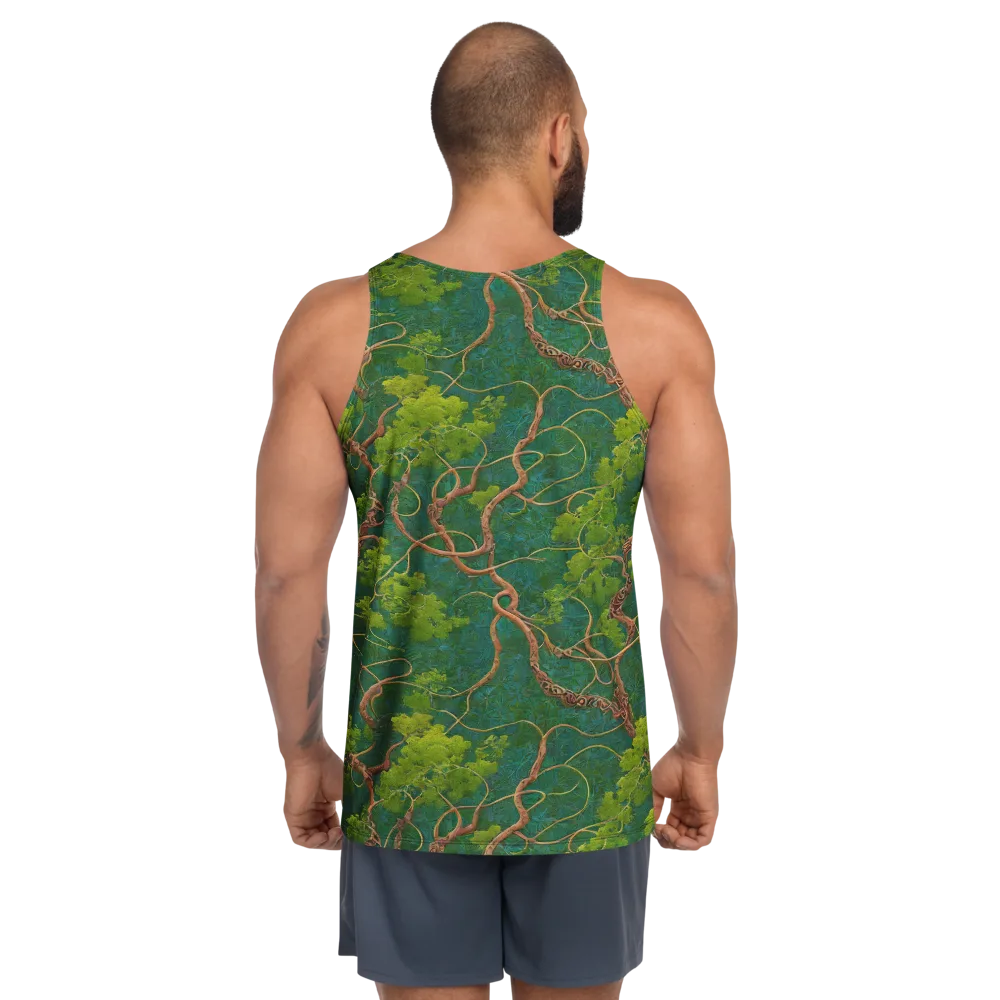 Emerald Tangle on Men's Tank Top — Back