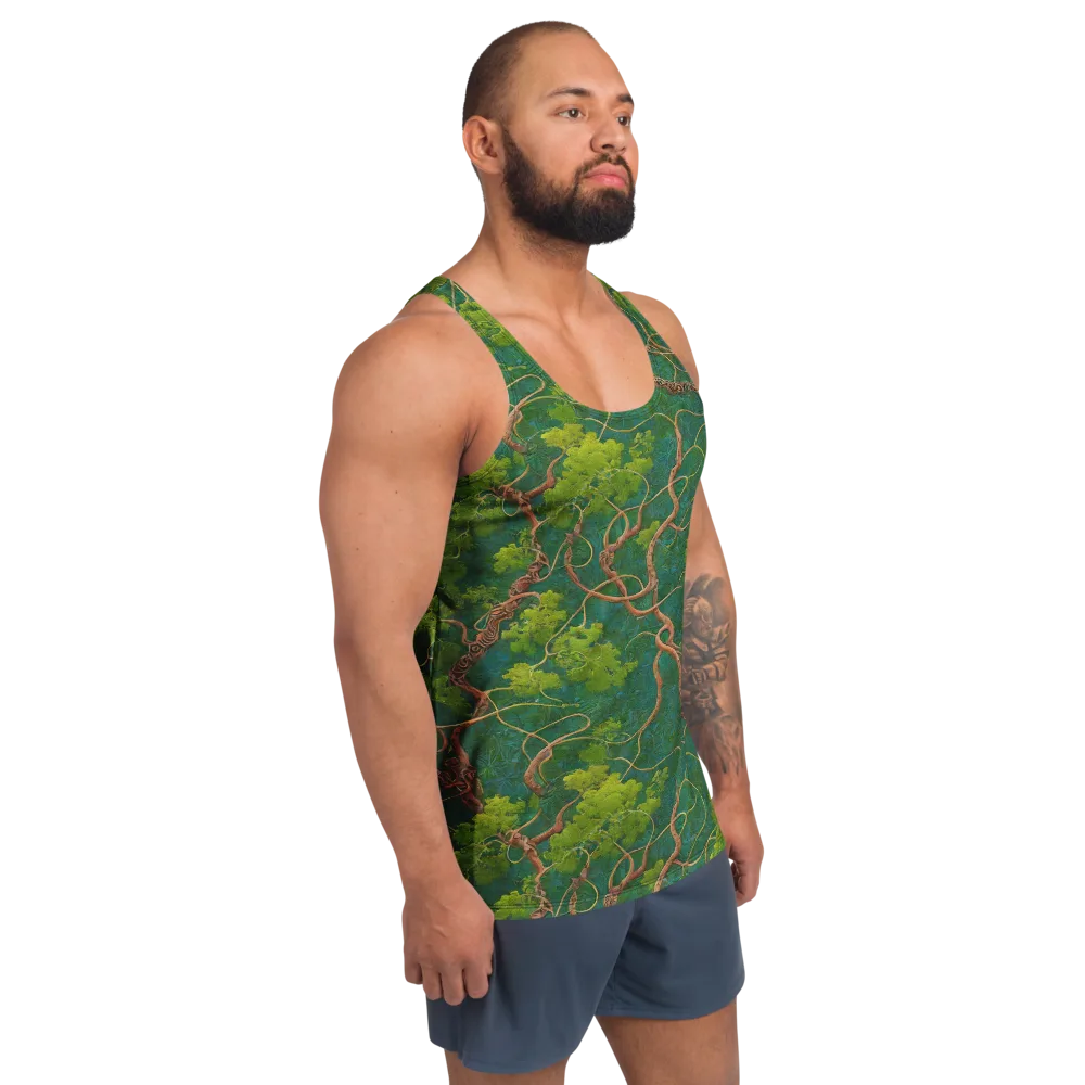 Emerald Tangle on Men's Tank Top — Right Front