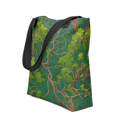 Emerald Tangle on a Tote Bag