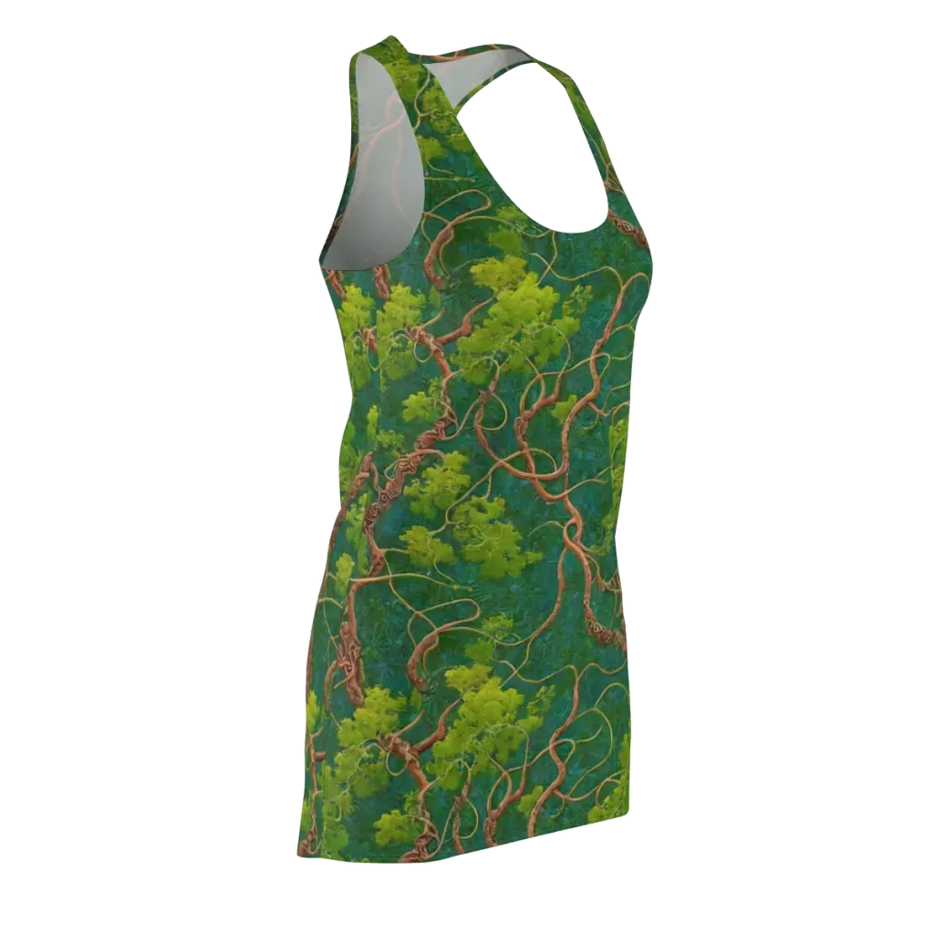 Emerald Tangle on Racerback Dress — Front Side
