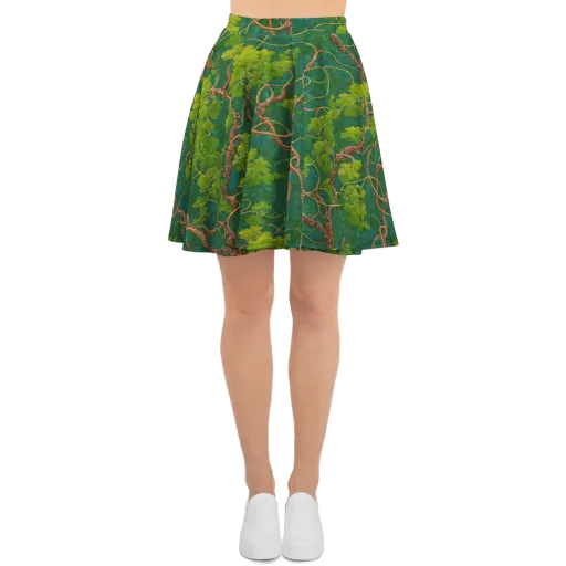 Emerald Tangle on a Skater Skirt