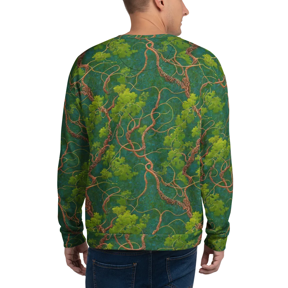 Emerald Tangle on Sweatshirt — Back
