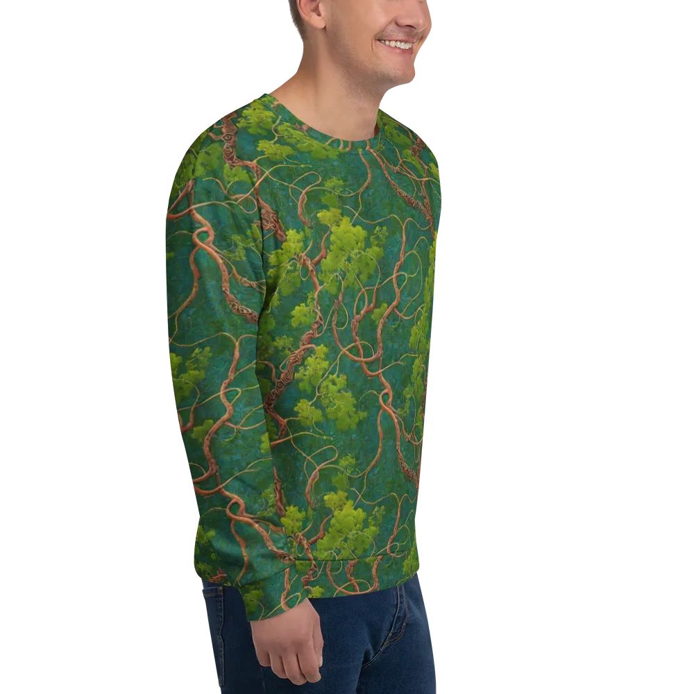 Emerald Tangle on Sweatshirt — Right Front