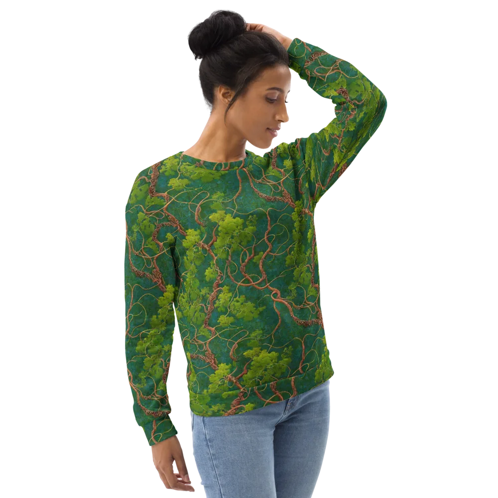 Emerald Tangle on Sweatshirt — Right Front