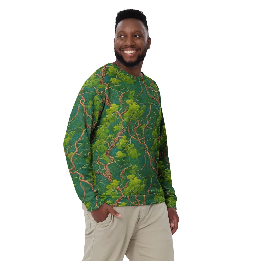 Emerald Tangle on Sweatshirt — Front