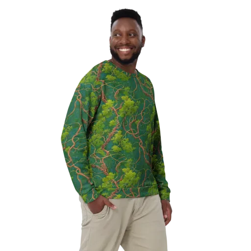 Emerald Tangle on a Sweatshirt