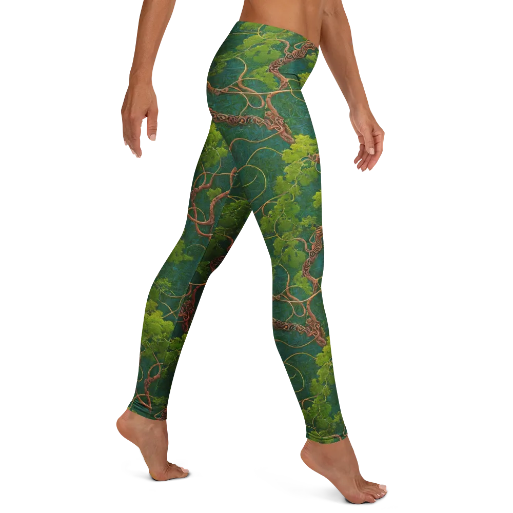 Emerald Tangle on Leggings — Right