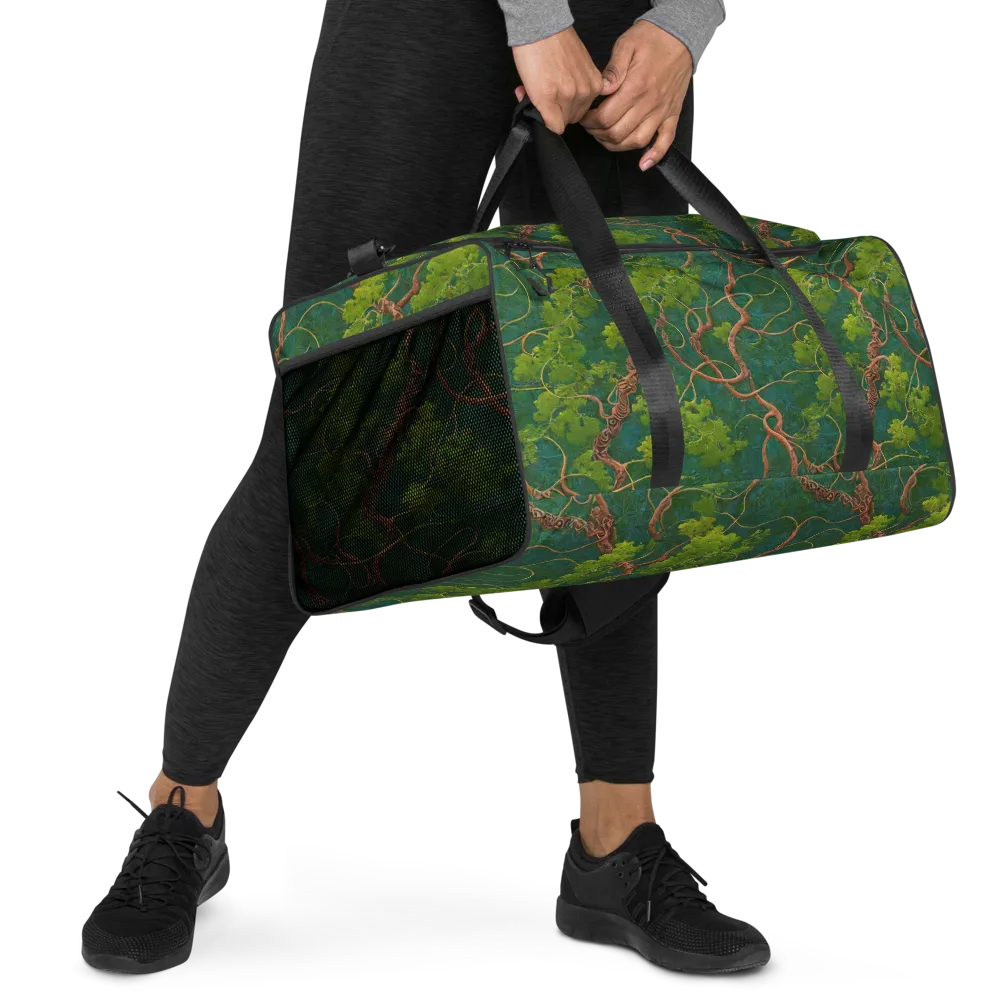 Emerald Tangle on Duffle Bag — Right Front
