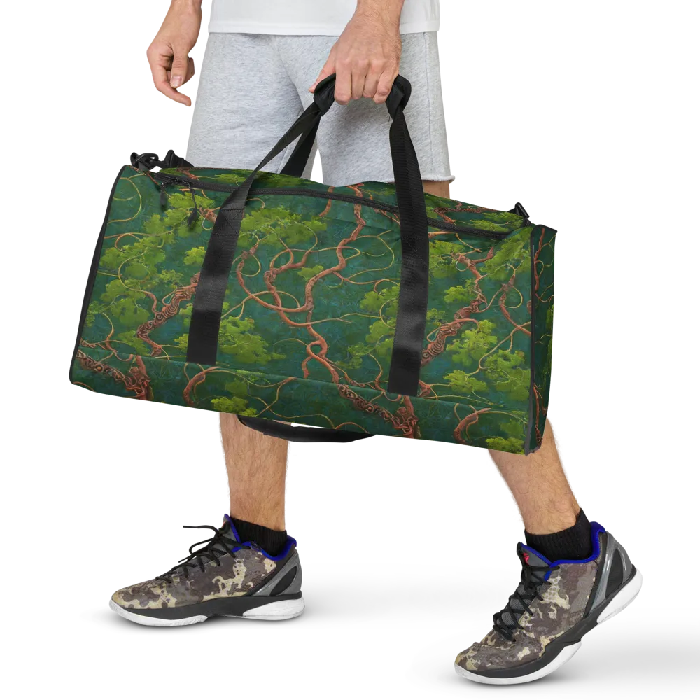 Emerald Tangle on Duffle Bag — Front