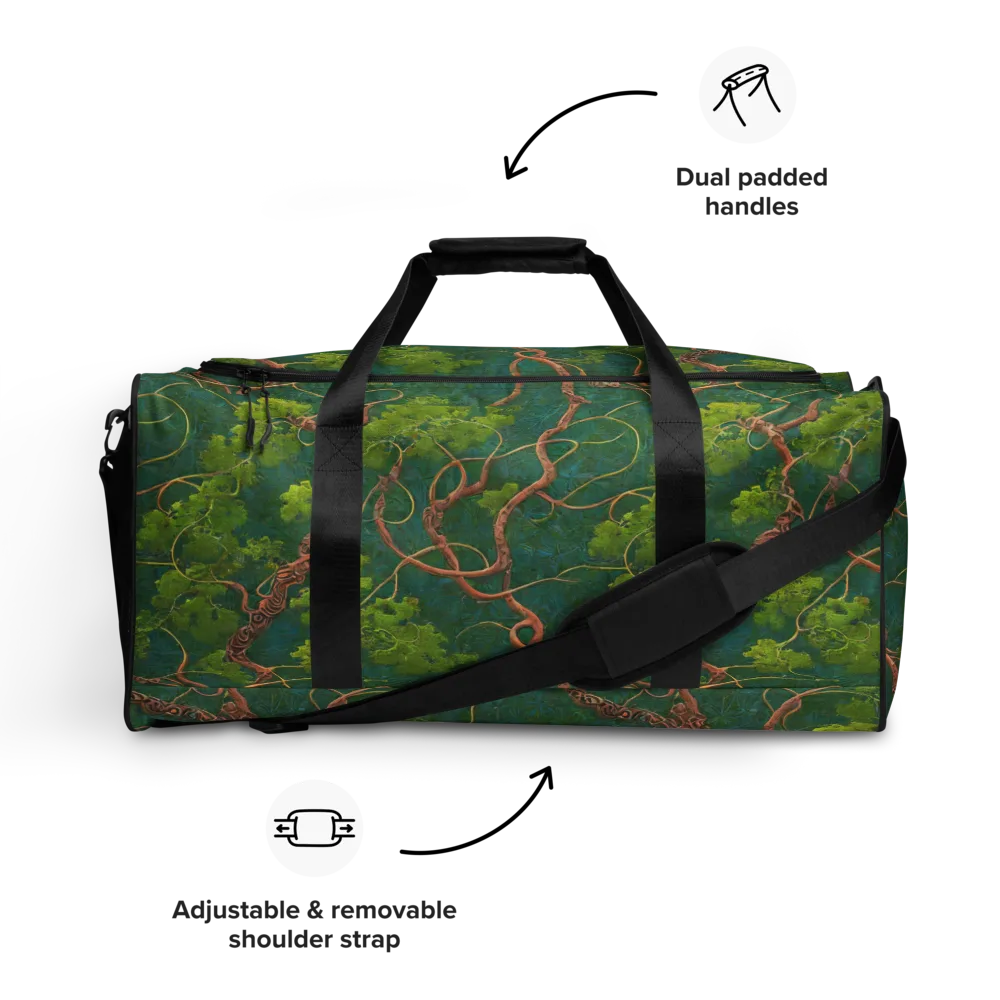 Emerald Tangle on Duffle Bag — Front