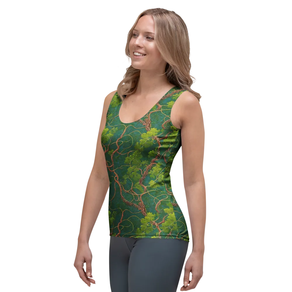 Emerald Tangle on Women's Tank Top — Left Front