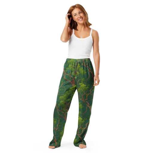 Emerald Tangle on a Women's Pajama Pants