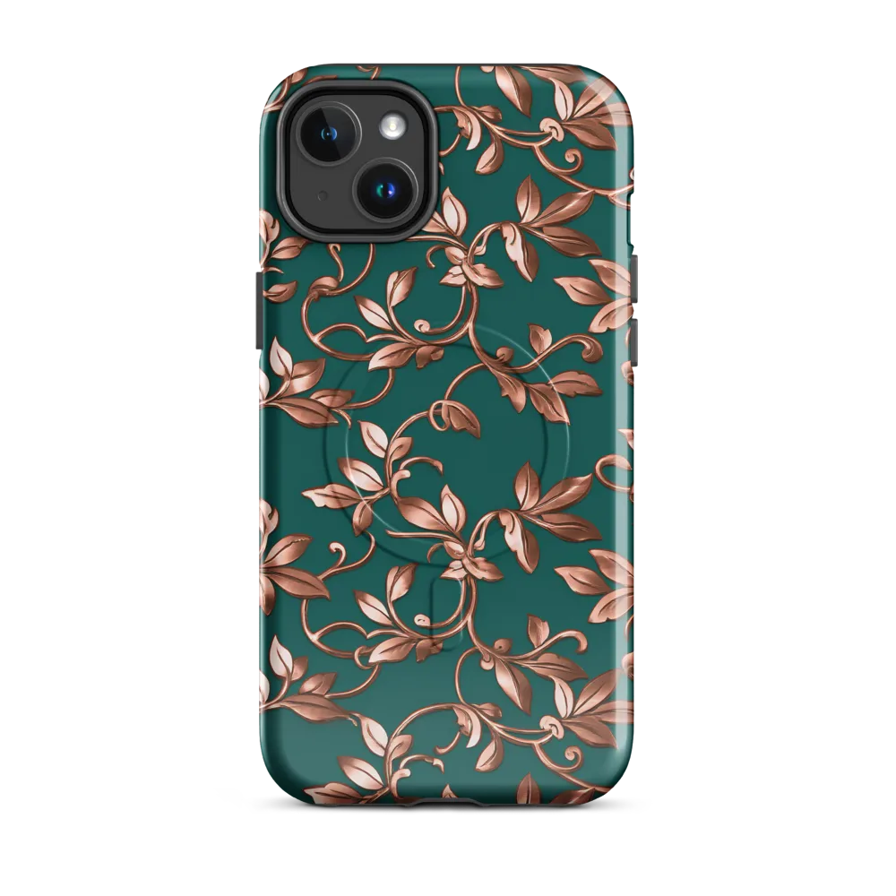 Verdigris Bloom on MagSafe Tough Case for iPhone® — Front
