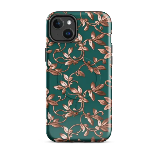 Verdigris Bloom on a MagSafe Tough Case for iPhone®