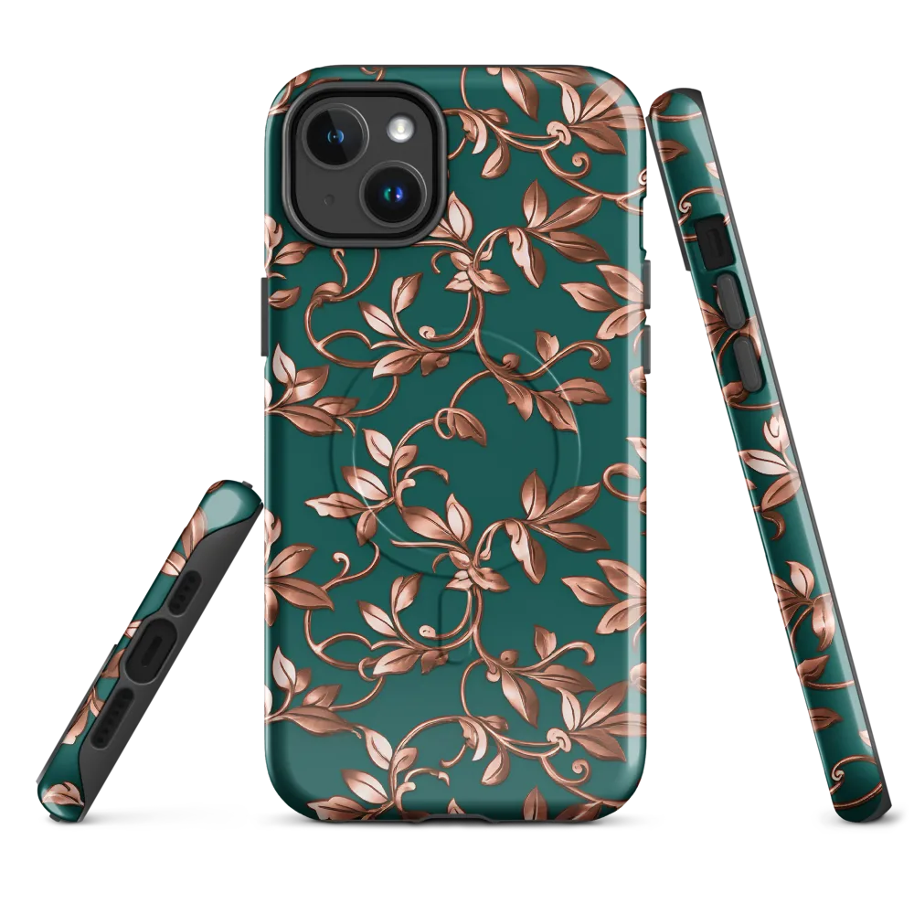 Verdigris Bloom on MagSafe Tough Case for iPhone® — Front