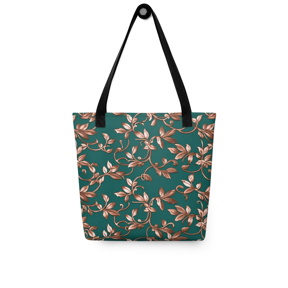 Verdigris Bloom on Tote Bag — Front
