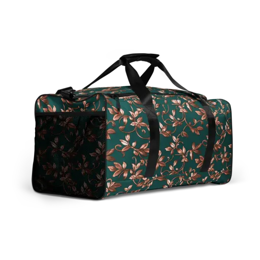 Verdigris Bloom on a Duffle Bag
