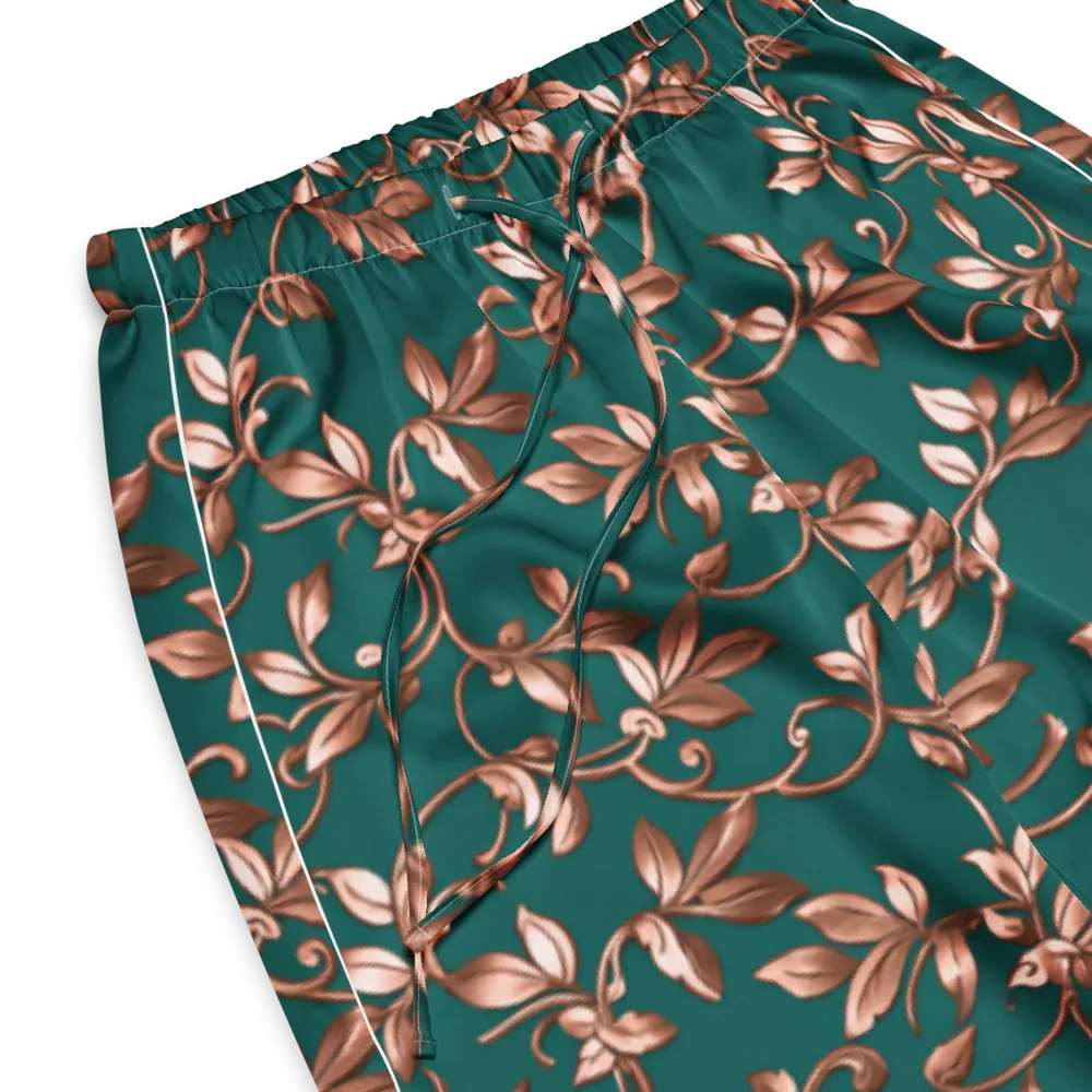 Verdigris Bloom on Women's Pajama Pants — Product details