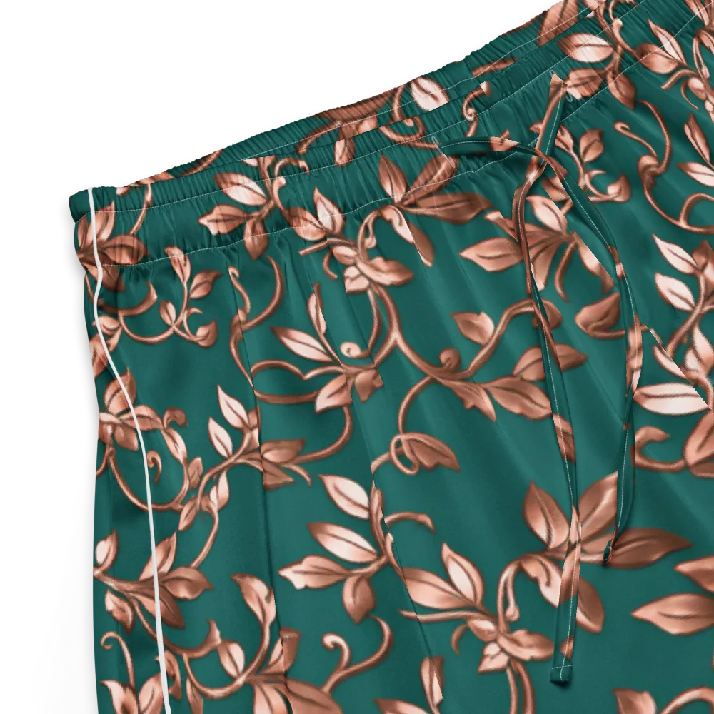 Verdigris Bloom on Women's Pajama Shorts — Product details