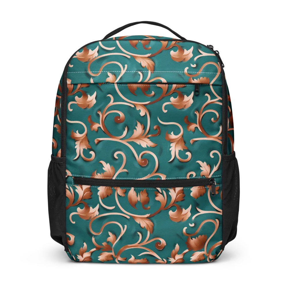 Copper Arabesque on Utility Backpack — Front