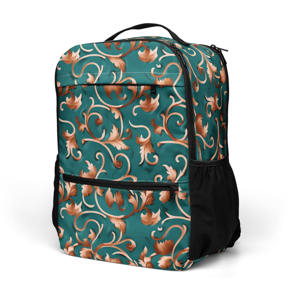 Copper Arabesque on Utility Backpack — Left Front
