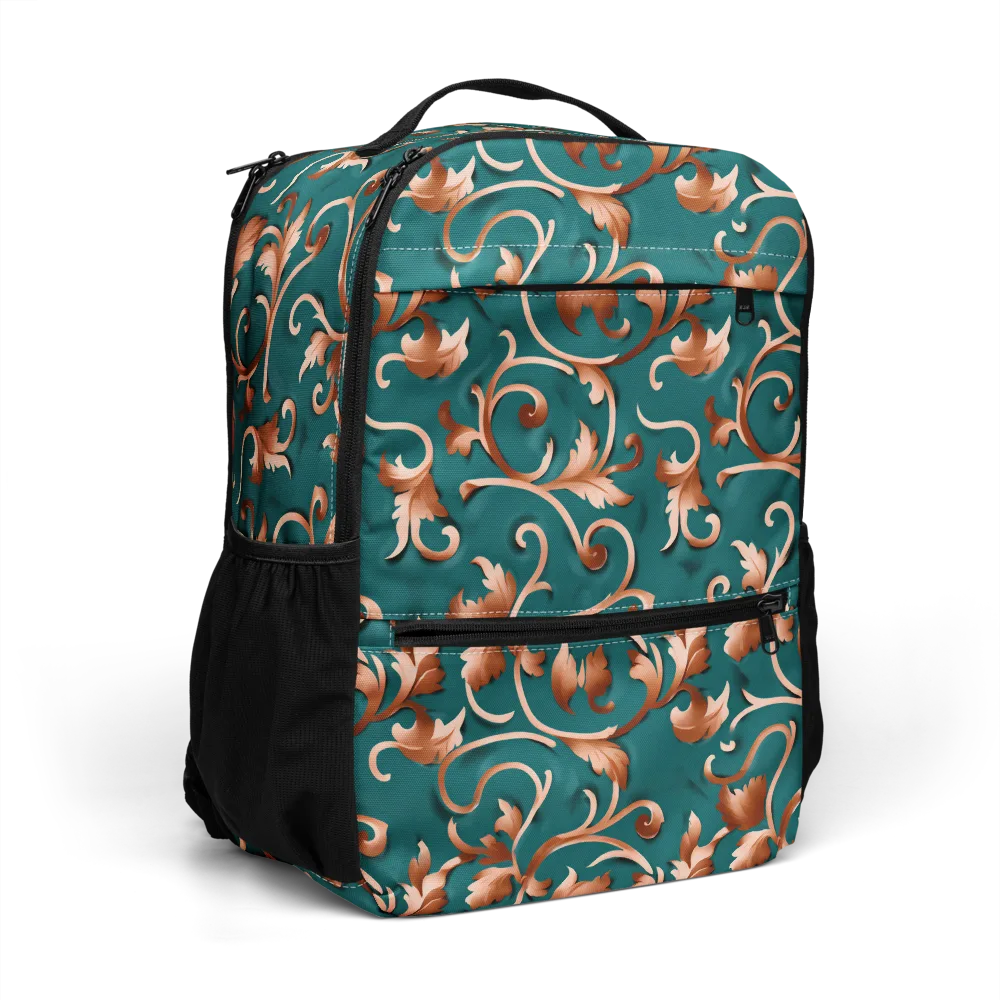 Copper Arabesque on Utility Backpack — Right Front