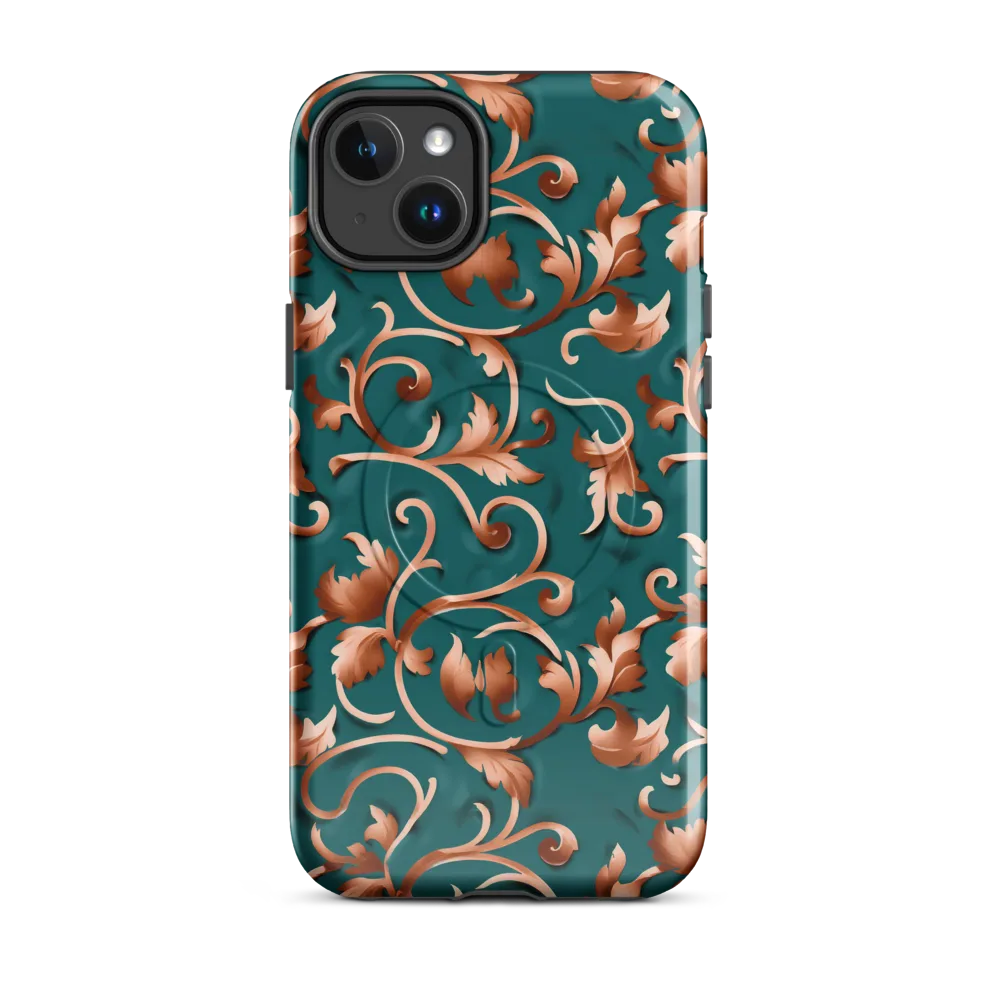 Copper Arabesque on MagSafe Tough Case for iPhone® — Front