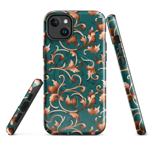 Copper Arabesque on a MagSafe Tough Case for iPhone®