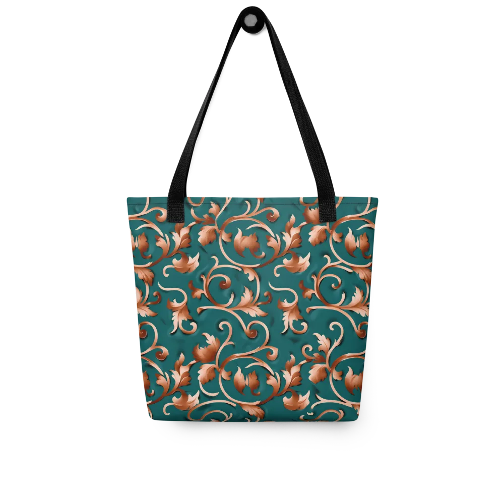 Copper Arabesque on Tote Bag — Front