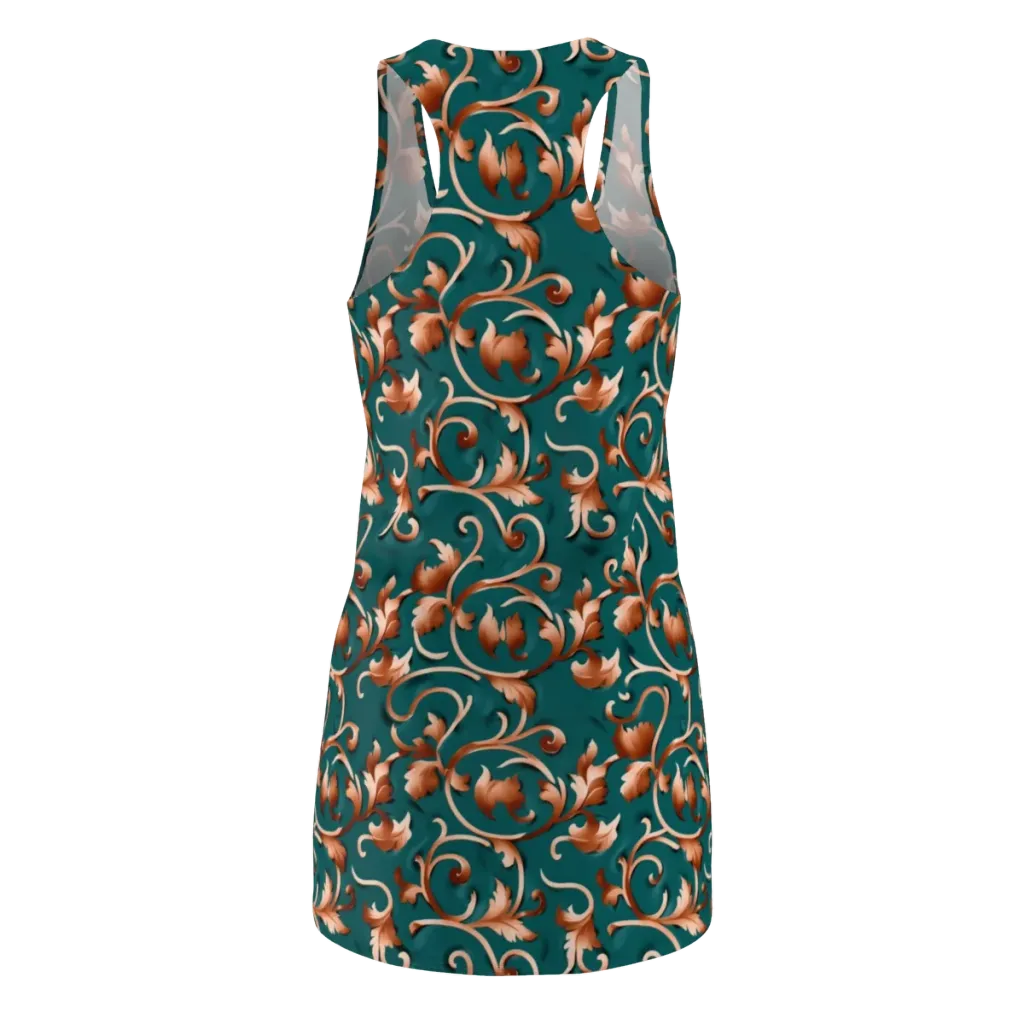 Copper Arabesque on Racerback Dress — Back