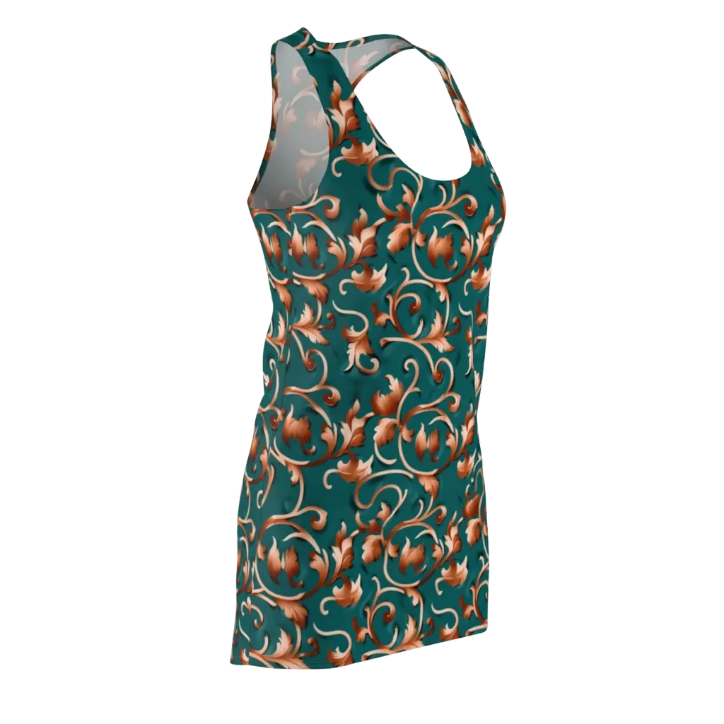 Copper Arabesque on Racerback Dress — Front Side