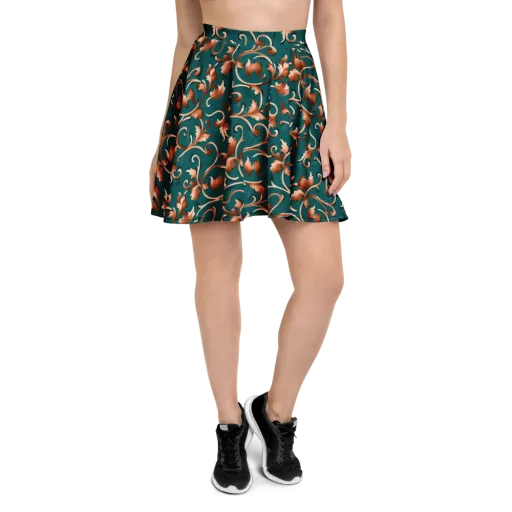 Copper Arabesque on a Skater Skirt