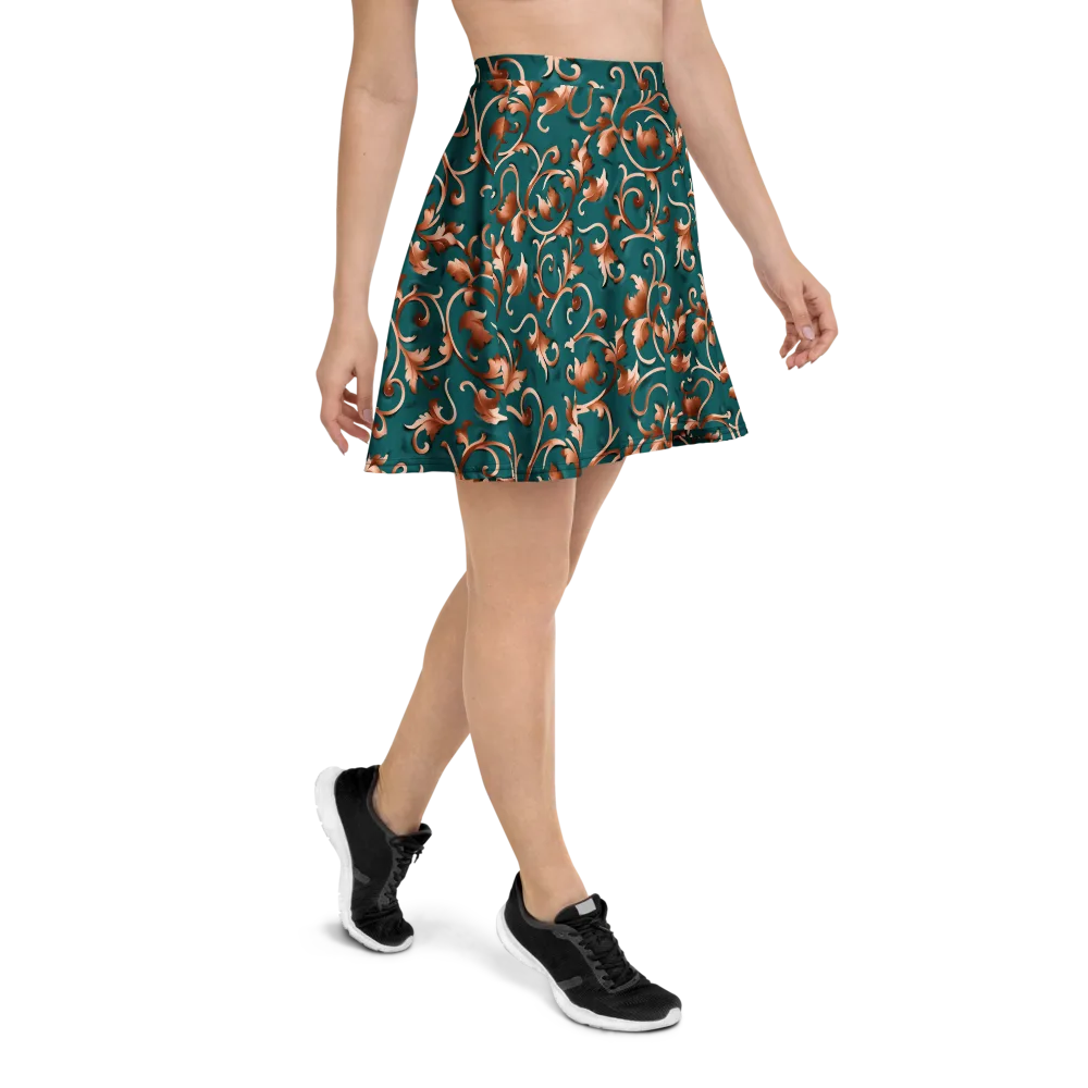 Copper Arabesque on Skater Skirt — Right