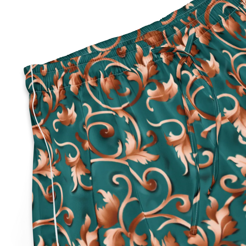Copper Arabesque on Women's Pajama Shorts — Product details