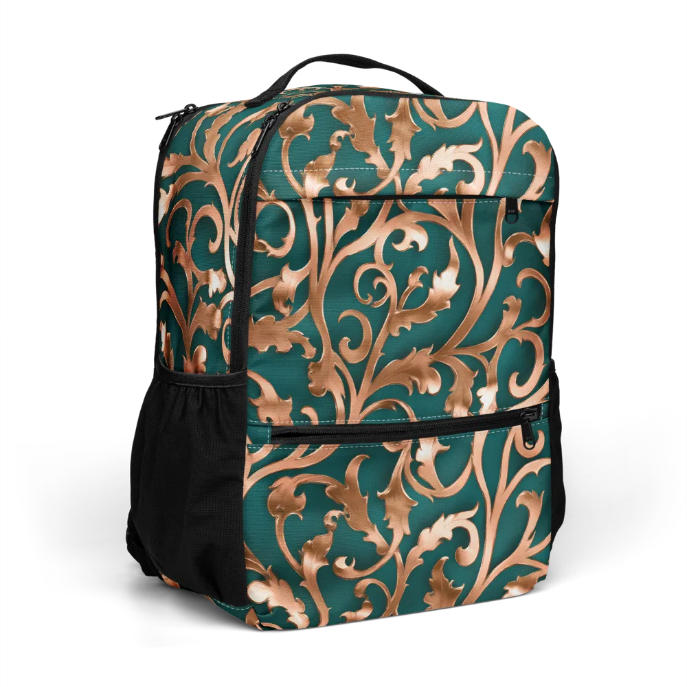 Gilded Verdure on Utility Backpack — Right Front
