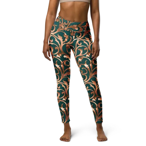 Gilded Verdure on a Yoga Leggings
