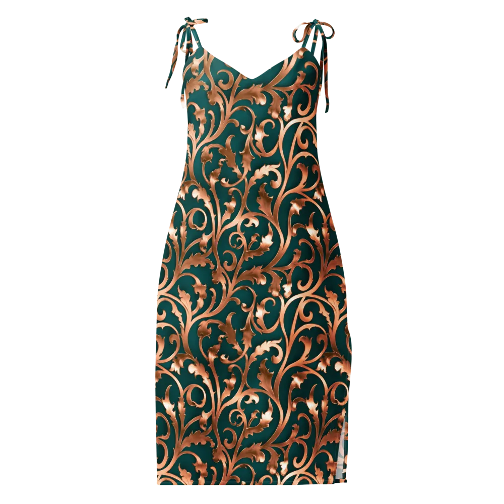 Gilded Verdure on Slip Dress — Front