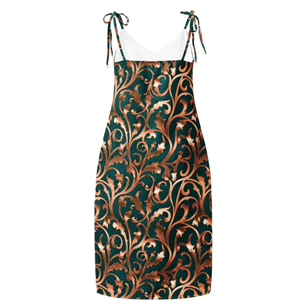 Gilded Verdure on Slip Dress — Back