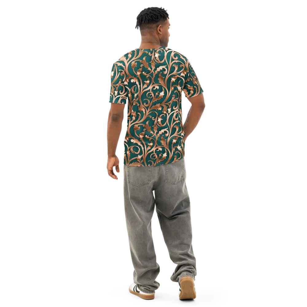 Gilded Verdure on Men's Cotton Crew Neck T-Shirt — Back
