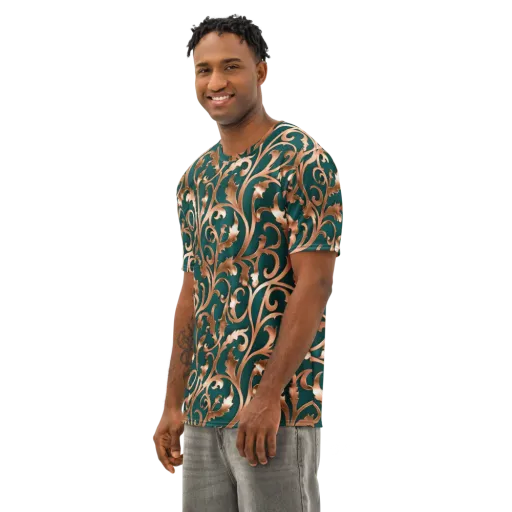 Gilded Verdure on a Men's Cotton Crew Neck T-Shirt