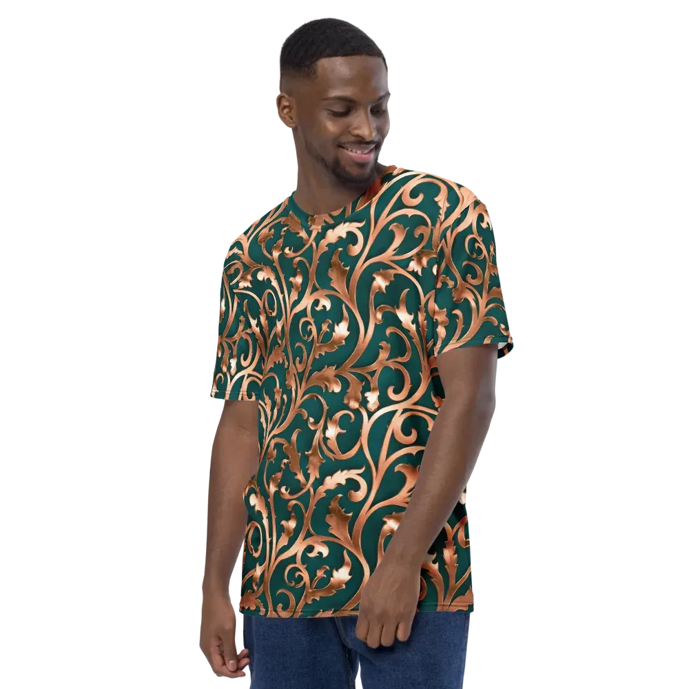 Gilded Verdure on Men's Crew Neck T-Shirt — Left