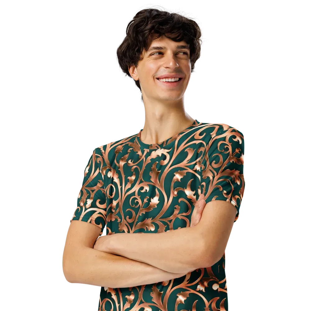 Gilded Verdure on Men's Crew Neck T-Shirt — Left Front