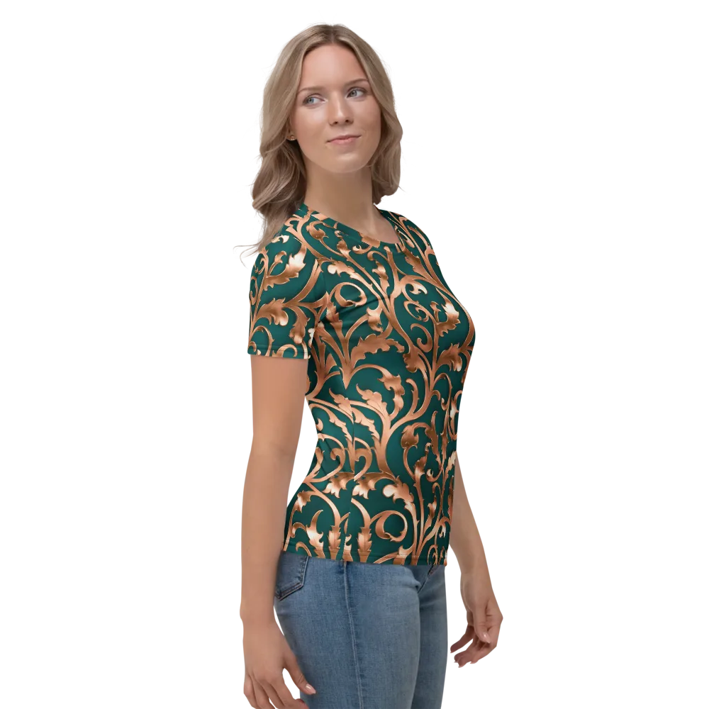 Gilded Verdure on Women's Crew Neck T-Shirt — Right