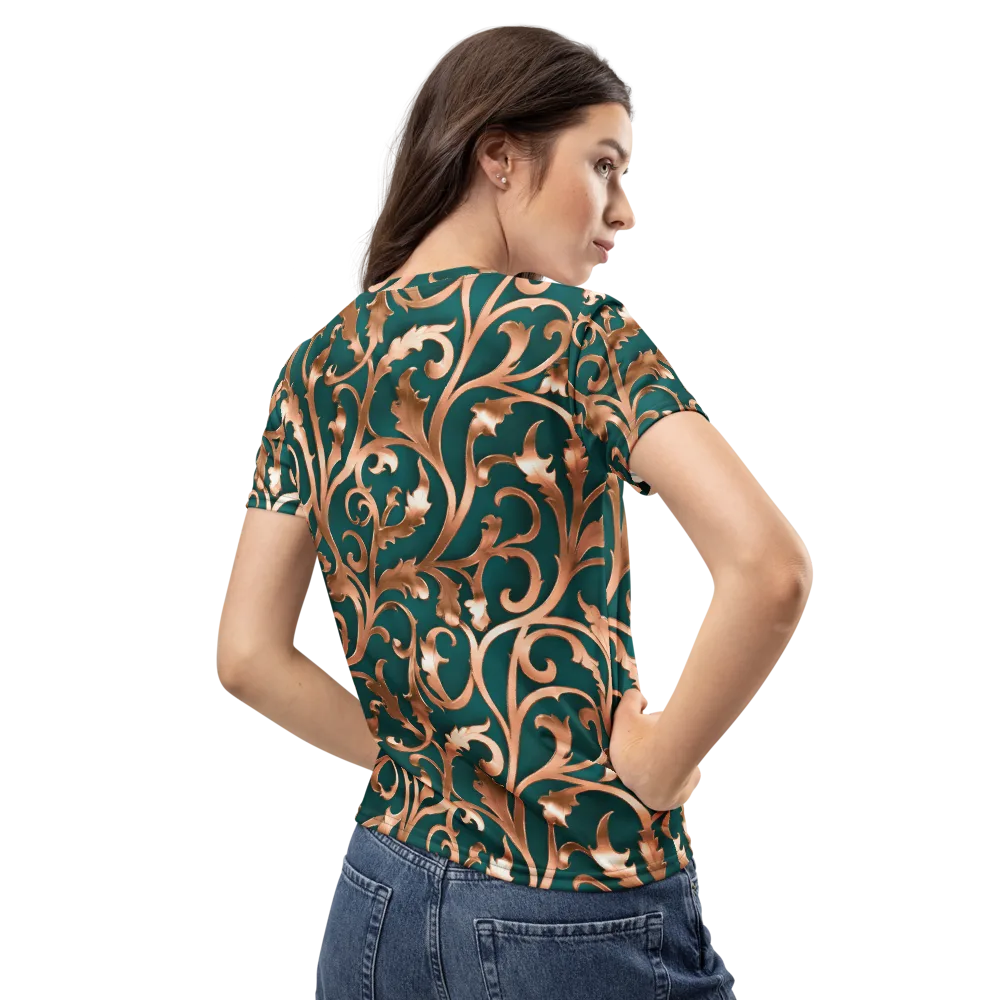 Gilded Verdure on Women's Crew Neck T-Shirt — Back