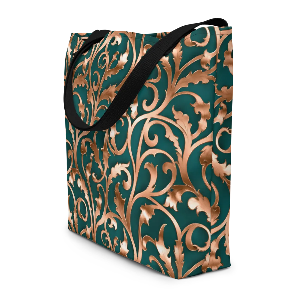 Gilded Verdure on Large Tote Bag W/ Pocket — Front