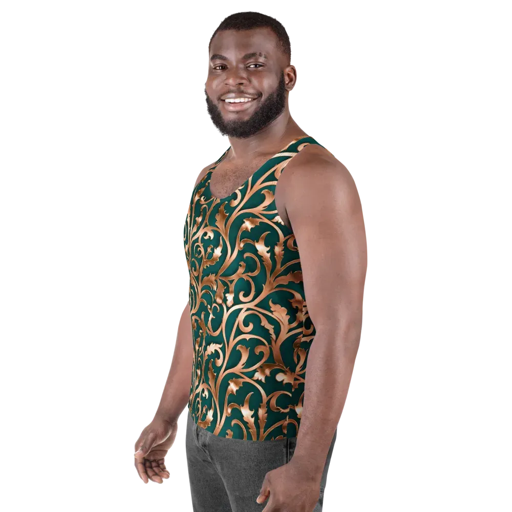 Gilded Verdure on Men's Tank Top — Left Front