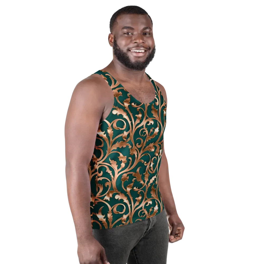 Gilded Verdure on Men's Tank Top — Right Front