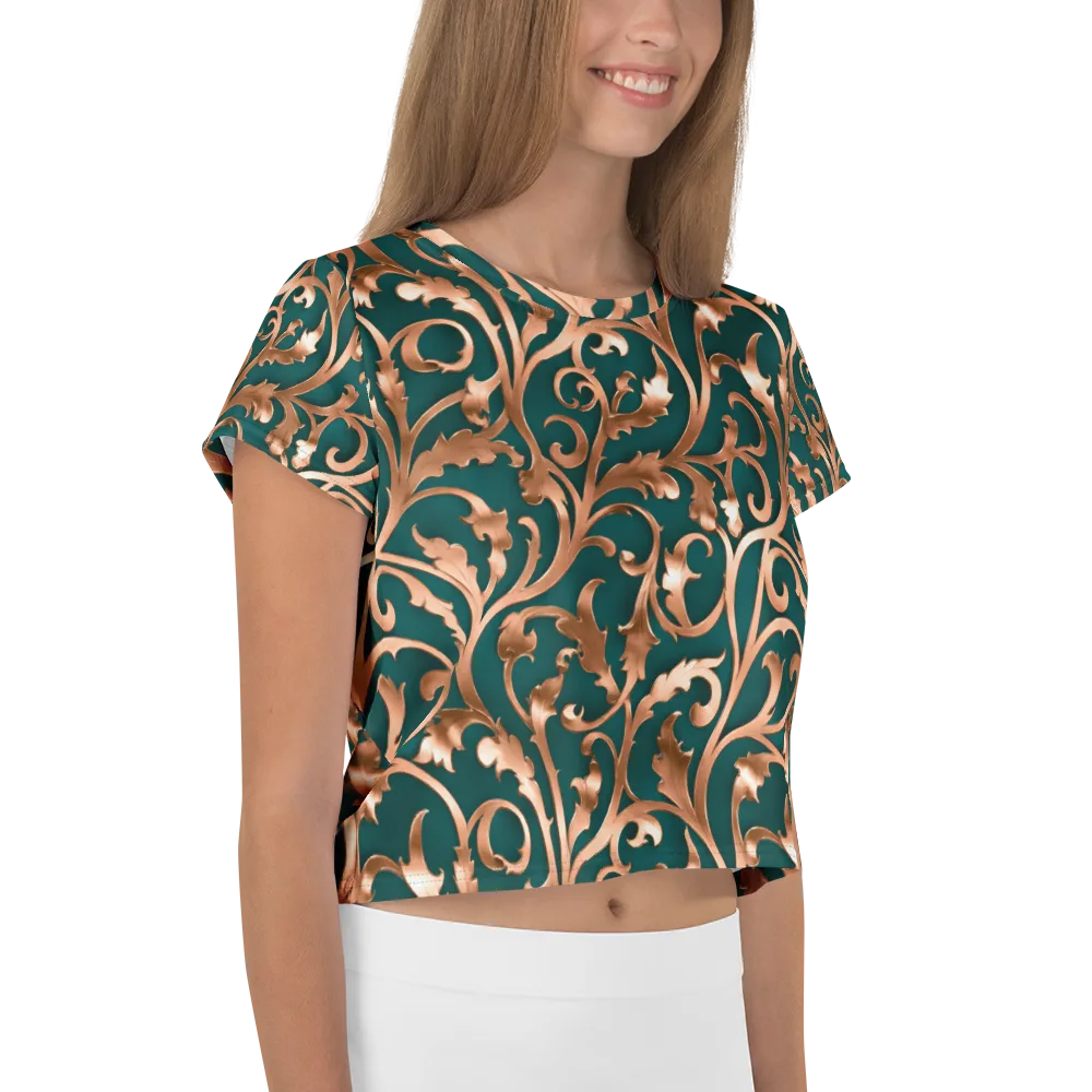 Gilded Verdure on Crop Tee — Right